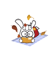 Fall Bunny Sticker by Korea Anti-Doping Agency