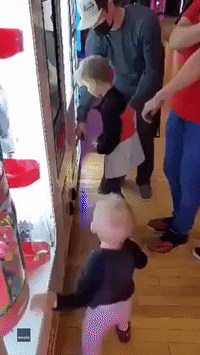 Toddler Climbs Into Claw Crane Machine at Idaho Arcade