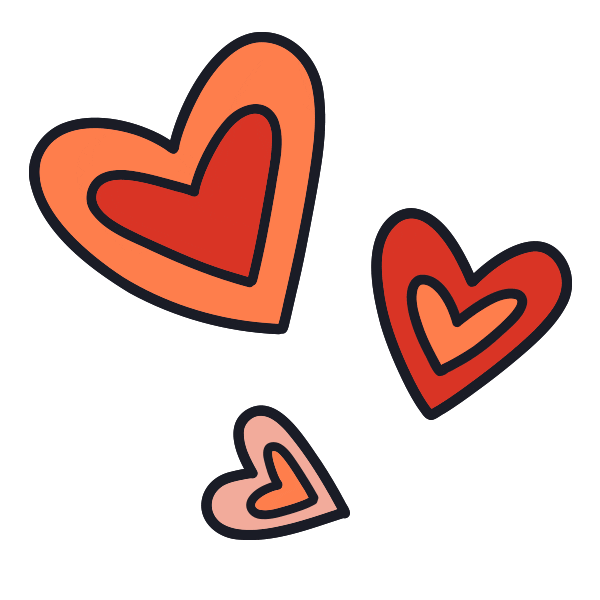 In Love Heart Sticker