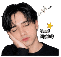 Sleepy Good Night Sticker