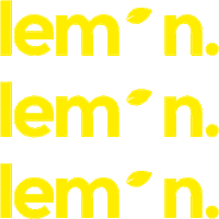 lemonprinters logo yellow branding barcelona Sticker