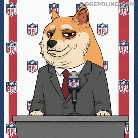 Scheming Press Conference GIF by Doge Pound