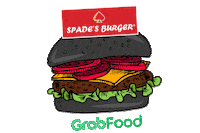 Food Burger Sticker by GrabFoodMY