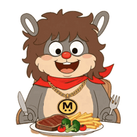 Hungry Feed Me Sticker