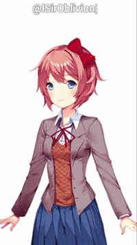 Doki Doki Literature Club Sayori GIF