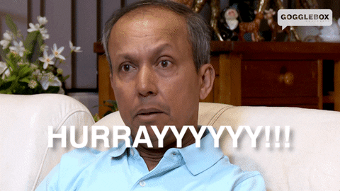 Hooray Watching Tv GIF by Gogglebox Australia