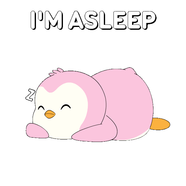 Tired Good Night Sticker by Pudgy Penguins