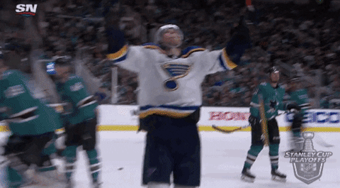 happy ice hockey GIF by NHL