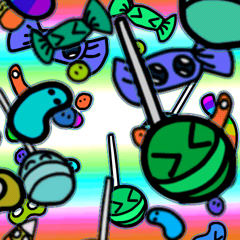 Candy Corn Falling GIF by Miyrumiyru