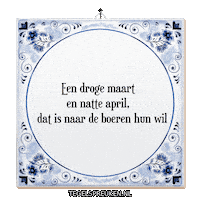 Hoop April Sticker by Tegelspreuken.nl