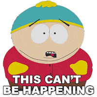 This Cant Be Happening Eric Cartman Sticker by South Park