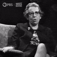 Hannah Arendt Philosopher GIF by American Masters on PBS