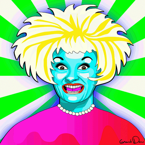 laugh in acid GIF by Grande Dame