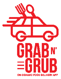 grabngrub food delivery food delivery guam Sticker