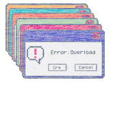 Error Warning Sticker
