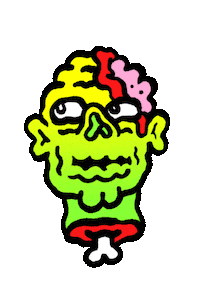 Three Amigos Halloween Sticker by Russell Taysom