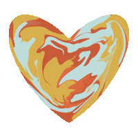 social330 love heart marble liquify Sticker