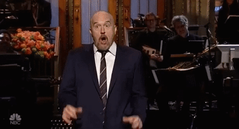 Scared Louis Ck GIF by Saturday Night Live