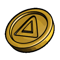 Gold Crypto Sticker