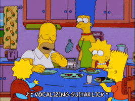 homer simpson singing GIF