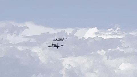 Flying Fighter Plane GIF