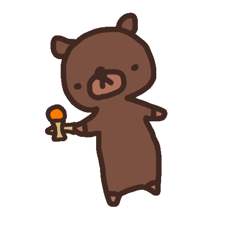 kiyopi giphyupload くま kendama がんばれ Sticker