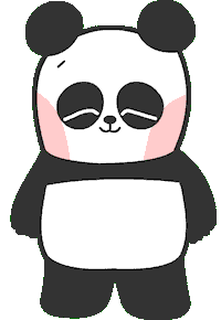 Panda Sticker by Shiny bear