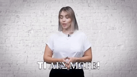 xristoskavouras giphygifmaker τι λες μωρε GIF