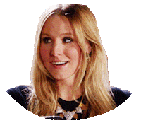 Kristen Bell People Sticker by reactionstickers
