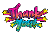 Thanks Thank You Sticker by Carawrrr