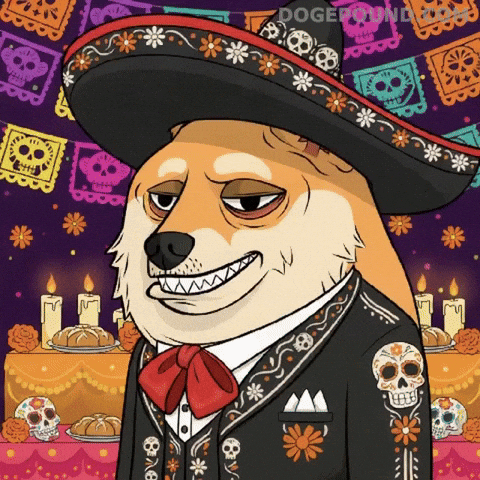 Dia De Los Muertos Celebration GIF by Doge Pound