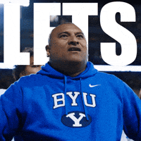 Lets Go Celebration GIF by BYU Cougars