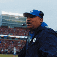 Yell Byu Football GIF by BYU Cougars