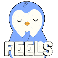 Feels I Feel That Sticker by Pudgy Penguins
