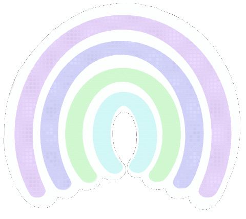 sophieboner kawaii rainbow pride pastels Sticker