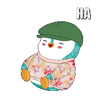 Ha Ha Lol Sticker by Pudgy Penguins