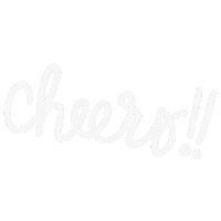 Cheers Text Sticker