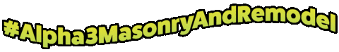Alpha3MasonryAndRemodel remodel masonry alpha 3 alpha3masonryandremodel Sticker