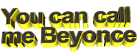 beyonce gold Sticker by AnimatedText
