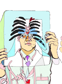 X-Ray Art Sticker by Dax Norman