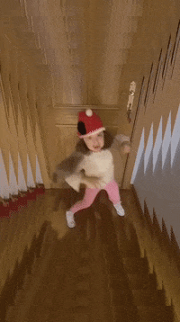 PiensosLago navidad baile nia bailonga GIF
