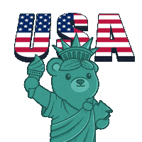 American Usa Sticker by BEARISH