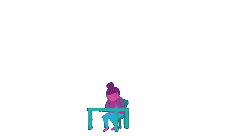 Girl Illustration Sticker by vera savelkouls