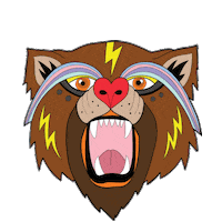 Wild Animal Illustration Sticker by Brand13