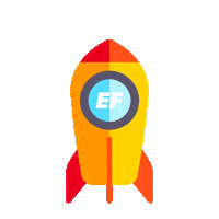 Fly Rocket Sticker by EF English First Russia