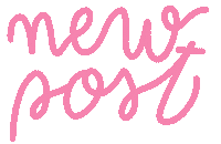 Pink Post Sticker by Eugeniedbart
