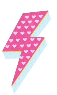Lightning Bolt Gg Sticker by glamourgals