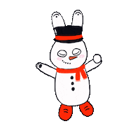 Christmas Bunny Sticker