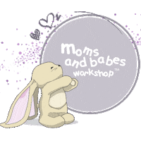 MomsAndTots baby mom bunny rabbit Sticker