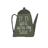 Victoria_michelle_ tea christian teapot kettle Sticker
